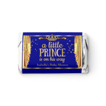 Königsblaue goldene Vorhänge Prinz Baby Shower