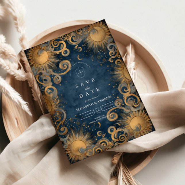 Königsblaue Himmelhochzeit Save The Date (Von Creator hochgeladen)