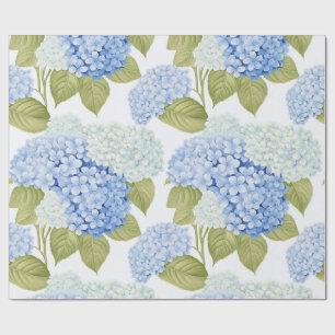 Königsblaue Hortensien-Garten-Blumenverpackungspap Geschenkpapier