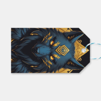 Königsblaue Mystic-Wolf-Geschenkanhänger Geschenkanhänger