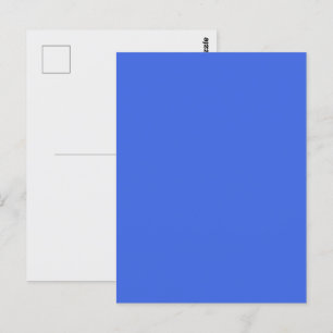 Königsblaue Postkarte zum Anpassen