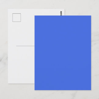 Königsblaue Postkarte zum Anpassen