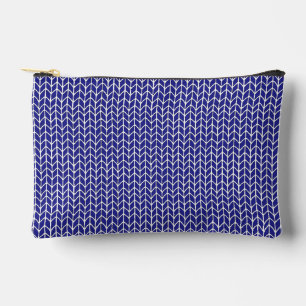 KÖNIGSBLAUE STRICKWARE Kleine Accessoiretasche Zubehörtasche