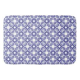 Königsblaue Treillage Badematte
