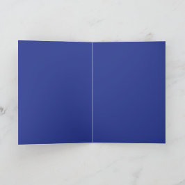 Königsblaue Weihnachtseleganz Feiertagskarte