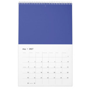 Königsblaue Weihnachtseleganz Kalender