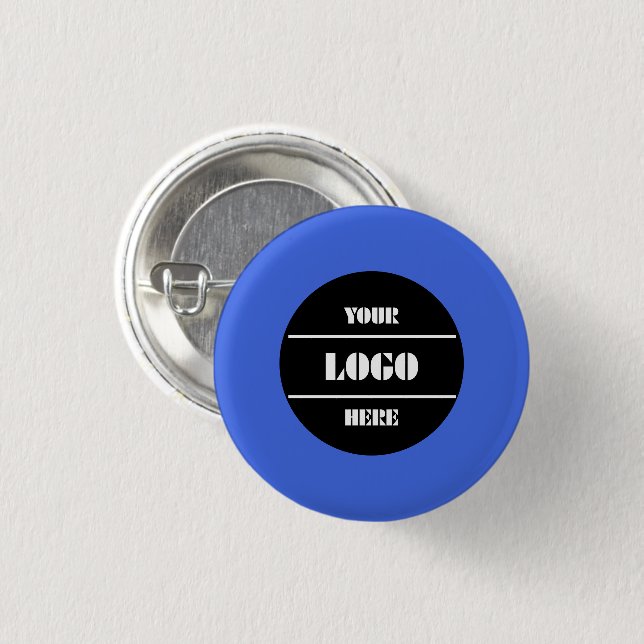 Königsblauer anpassbarer Vollrund-Button-Pin Button (Vorne & Hinten)