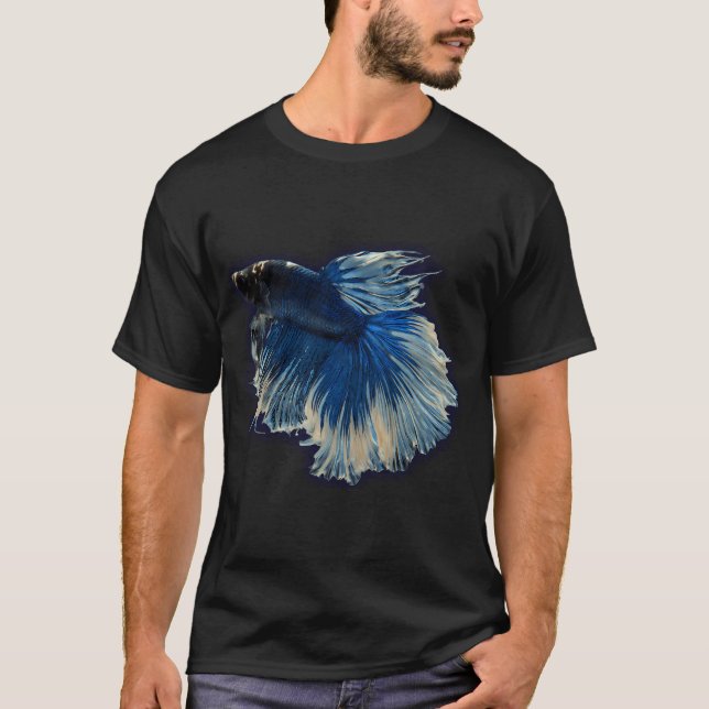 Königsblauer Kampffisch T-Shirt (Vorderseite)