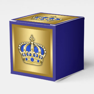 Königsblauer und Goldener Prinz Geschenkschachtel