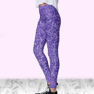 Königsblaues und weißes modernes stilvolles trendi leggings