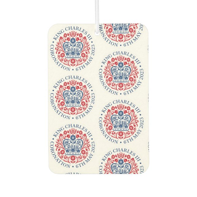 Königscharles 3. Emblem Souvenir Autolufterfrischer (Vorderseite)