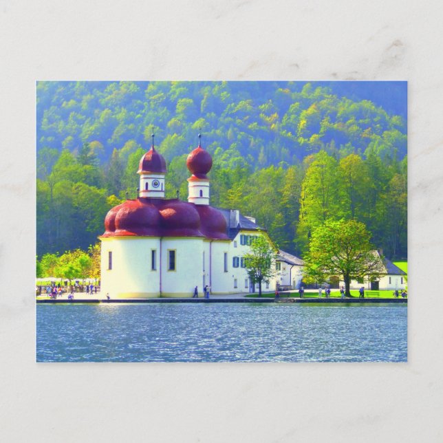 Königsee St. Bartholomä Postkarte (Vorderseite)