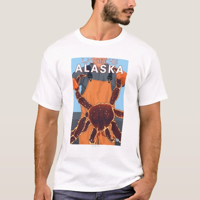 Königskrabbe-Fischer - Latouche, Alaska T-Shirt (Vorderseite)