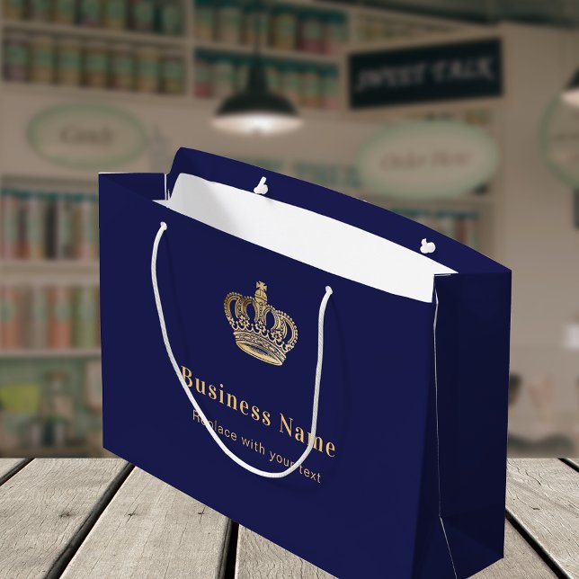 Königskrone aus blauem Gold Große Geschenktüte (Von Creator hochgeladen)