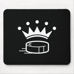 Königskrone Hockey-Puck Lustig für Spieler Trainer Mousepad