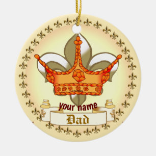 Königskrone Vater Keramik Ornament