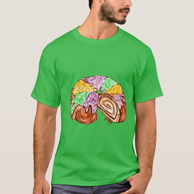 Königskuchen-Wasserfarbe T-Shirt (Vorderseite)