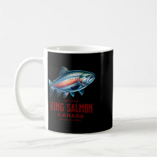 Königslachs Flussangeln in British Columbia Kanada Kaffeetasse