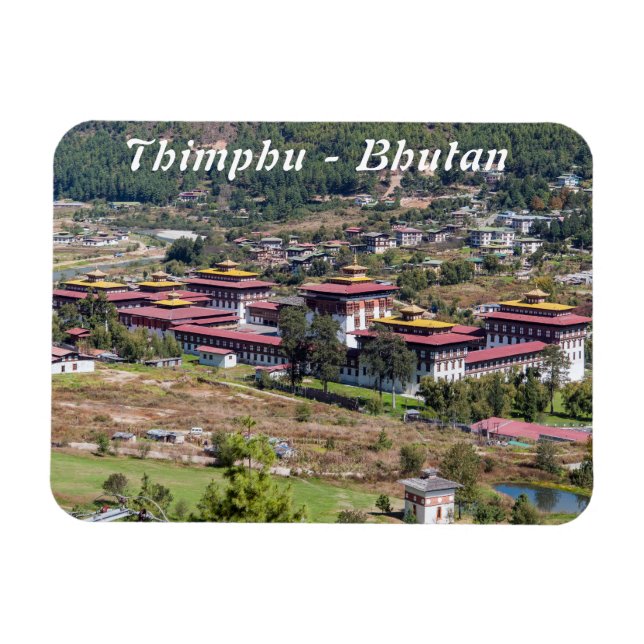 Königspalast in Thimphu - Bhutan Magnet (Horizontal)