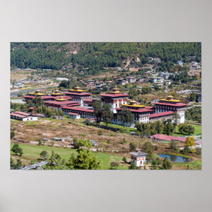 Königspalast in Thimphu - Bhutan Poster