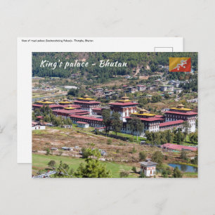 Königspalast in Thimphu - Bhutan Postkarte