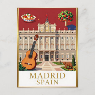 Königspalast Madrid Spanische Hauptstadt Postkarte