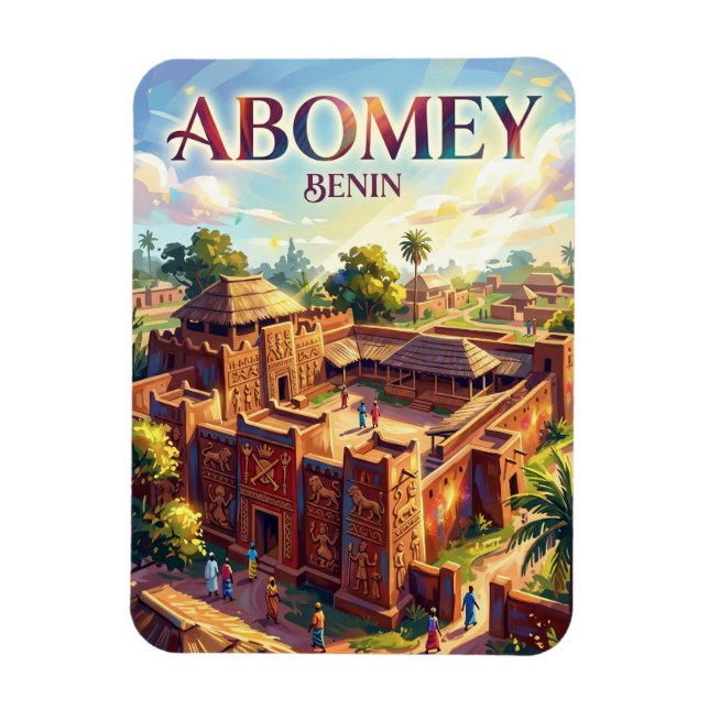 Königspaläste von Abomey Benin Magnet (Vertikal)