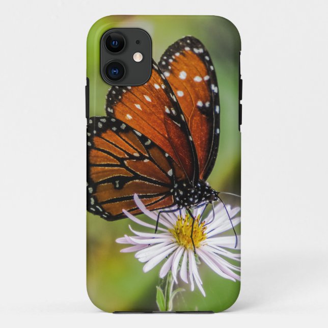 Königsschmetterling auf Blume Case-Mate iPhone Hülle (Rückseite)