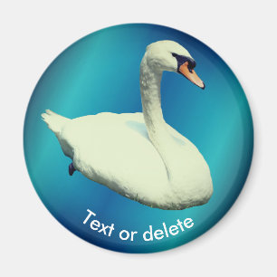 Königsschwan-Wildtier-Tier personalisiert Magnet