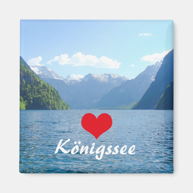 Königssee Bavaria Deutschland Souvenir Magnet (Vorne)