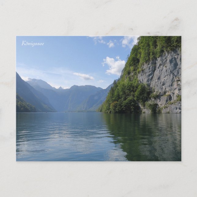 Königssee Bayerische Alpen Postkarte (Vorderseite)