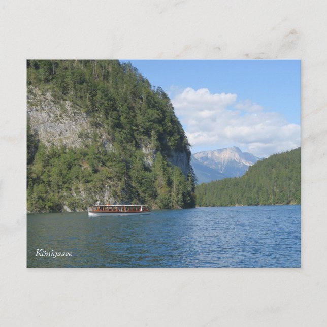 Königssee Bayerische Alpen Postkarte (Vorderseite)
