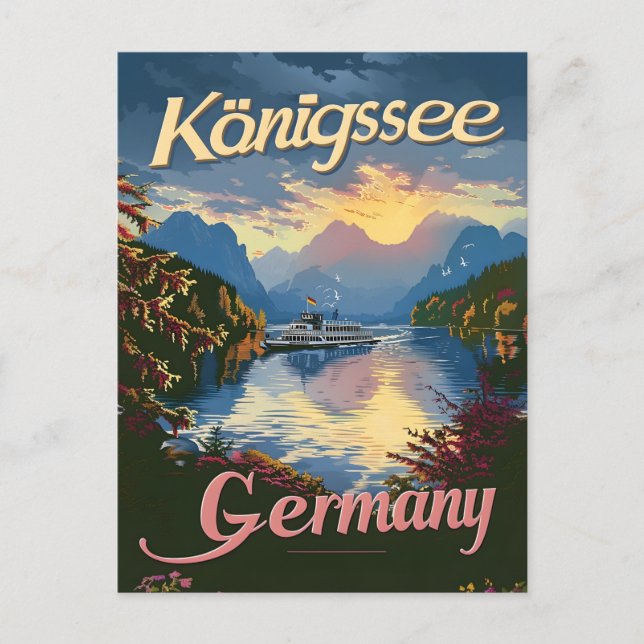 Königssee Deutschland Postkarte (Vorderseite)