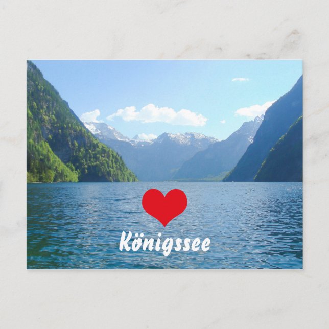Königssee in Bayern Postkarte (Vorderseite)