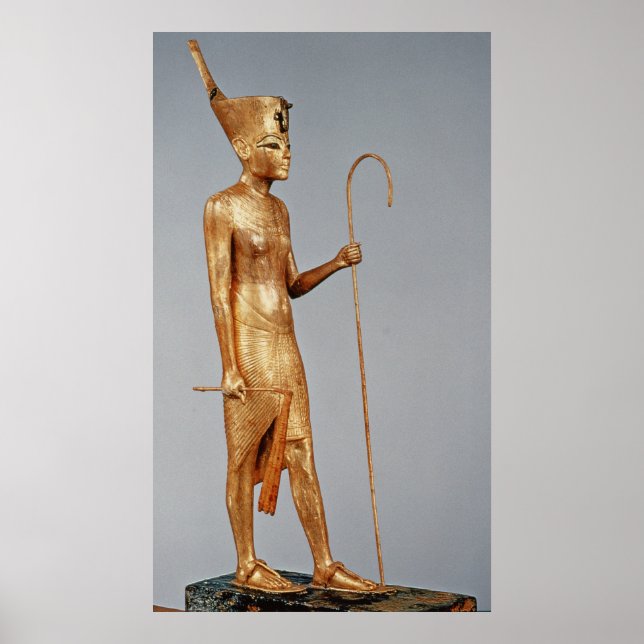 Königsstatuette mit der roten Krone Poster (Vorne)