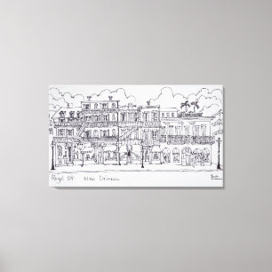 Königsstraße  New Orleans, Louisiana Leinwanddruck