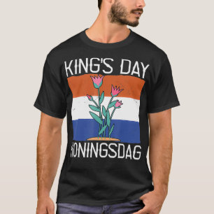 Königstag Koningsdag Niederlande Tulpen T-Shirt