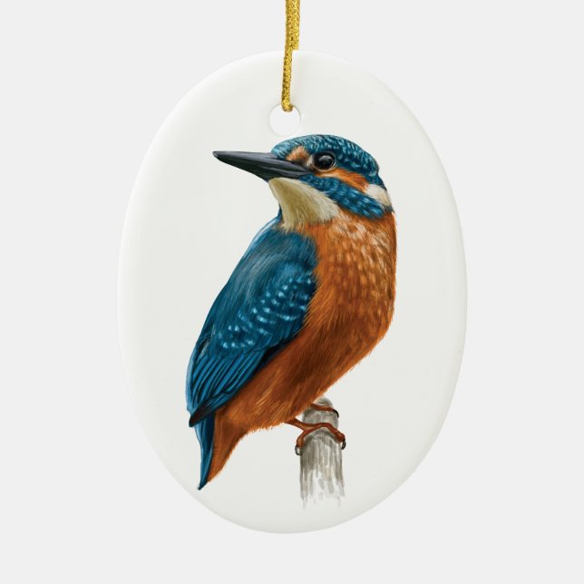 Königsvogel Keramik Ornament (Vorne)