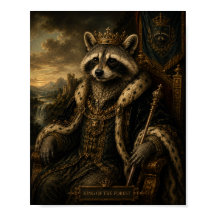 Königswaschbär-Shirt, König des Waldes