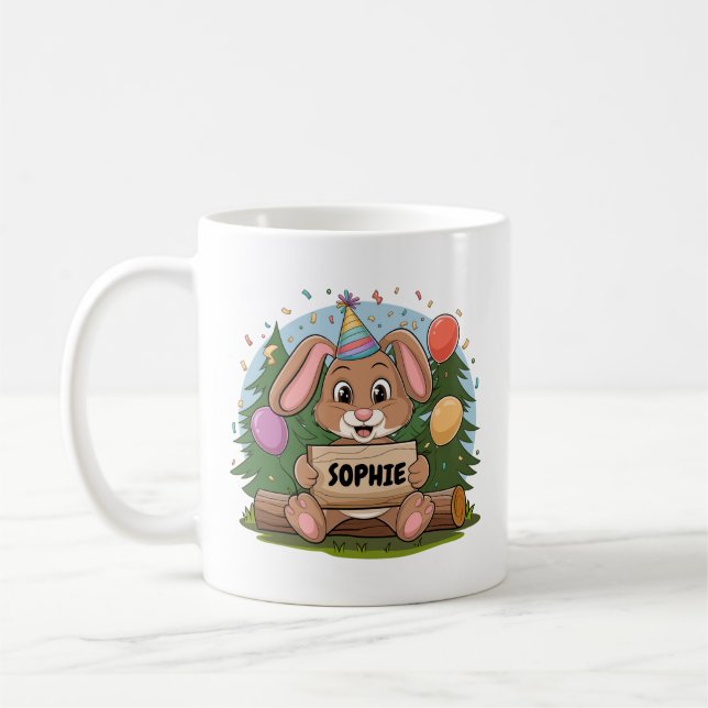 Konijn Verjaardag Kaffeetasse (Links)