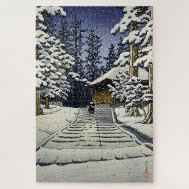 Konjikido in Snow Hiraizumi Kawase Hasui Puzzle