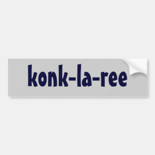 konk-la-ree autoaufkleber