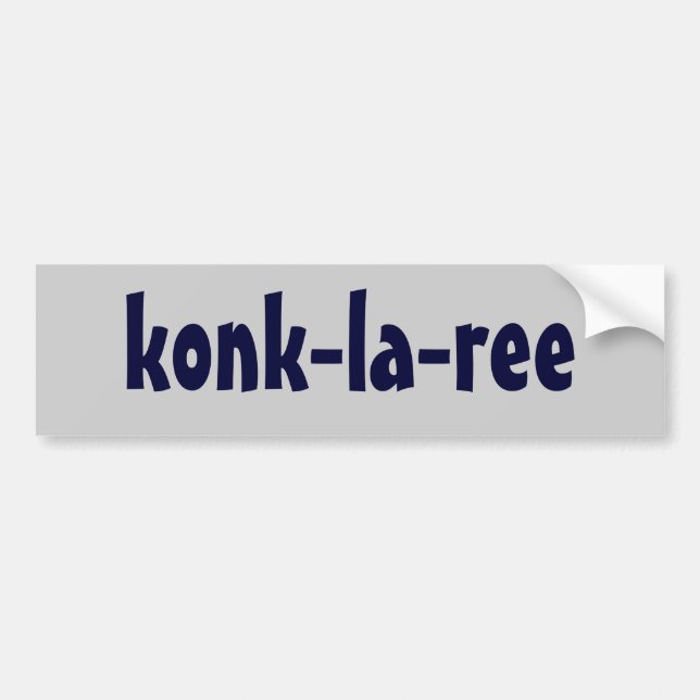 konk-la-ree autoaufkleber (Vorne)