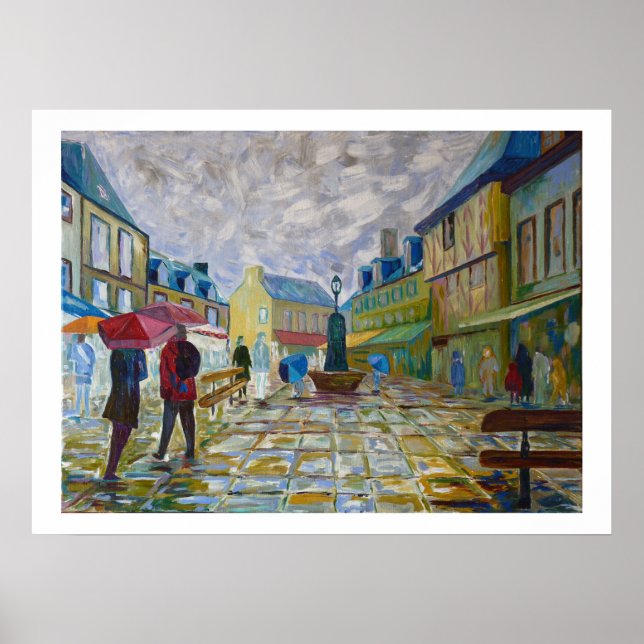 Konkarneau in der Bretagne Poster (Vorne)