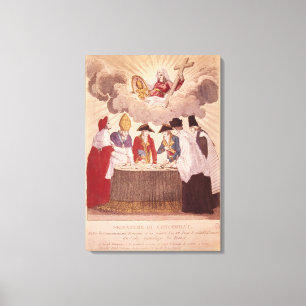 Konkordat zwischen Napoleon und Papst Pius VII Leinwanddruck