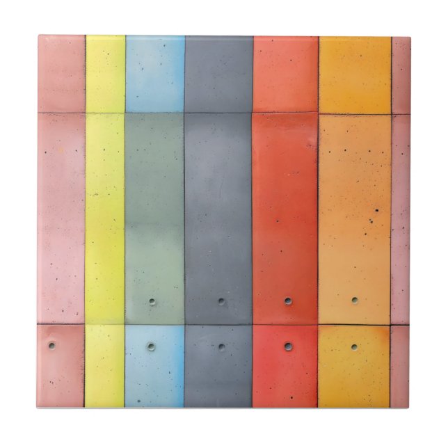 Konkrete Musterfarben Fliese (Vorderseite)