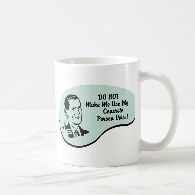 Konkrete Personen-Stimme Tasse (Rechts)