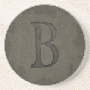 Konkreter Monogramm-Buchstabe B Untersetzer