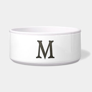 Konkreter Monogramm-Buchstabe M Napf