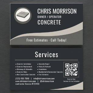 Konkreter professioneller QR-Code Visitenkarte